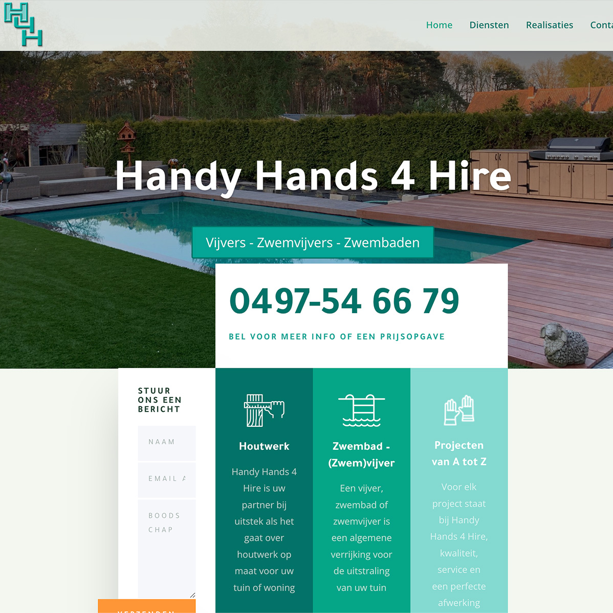 Website Handy hands 4 hire