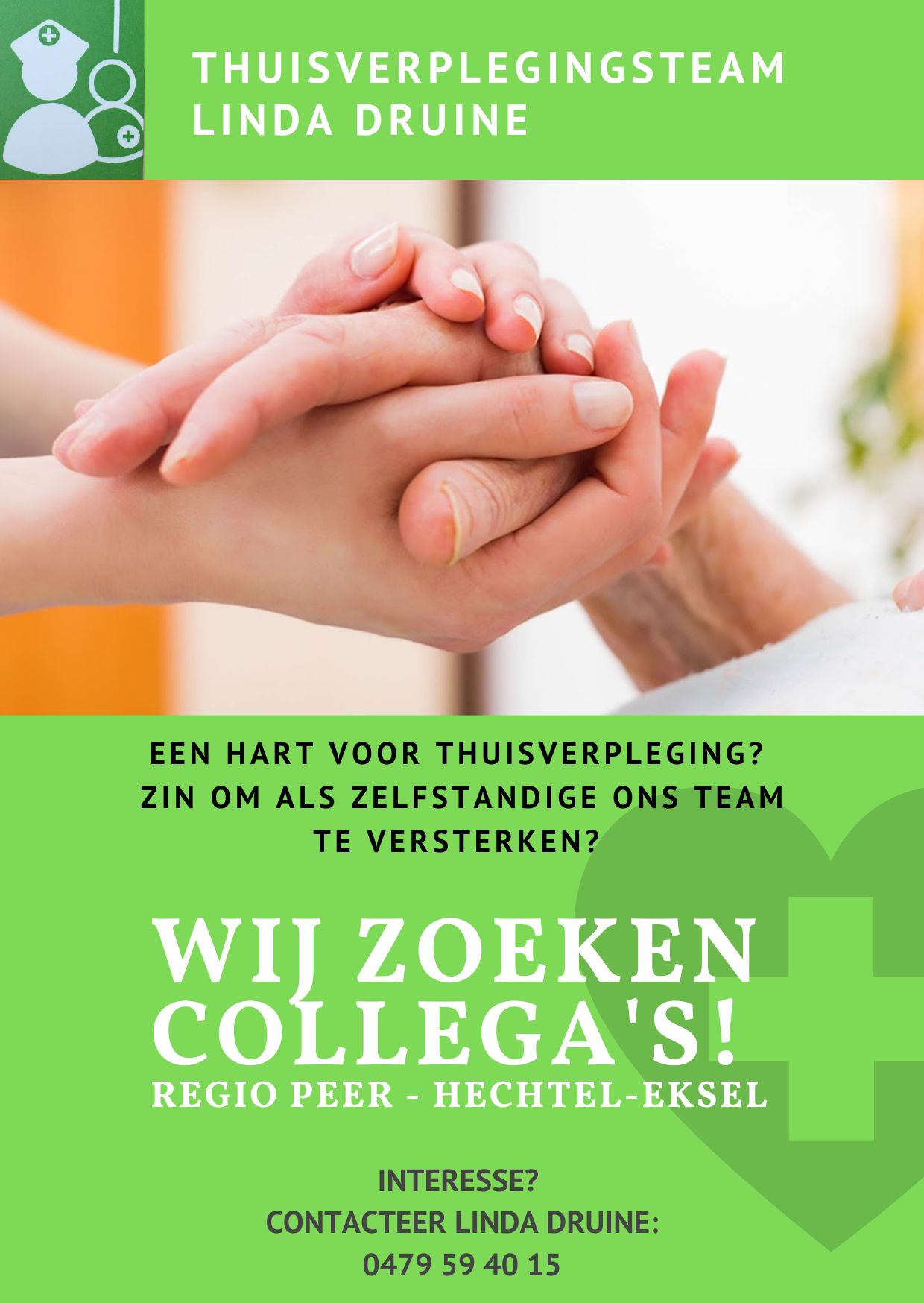 Poster Thuisverpleging Linda Druine